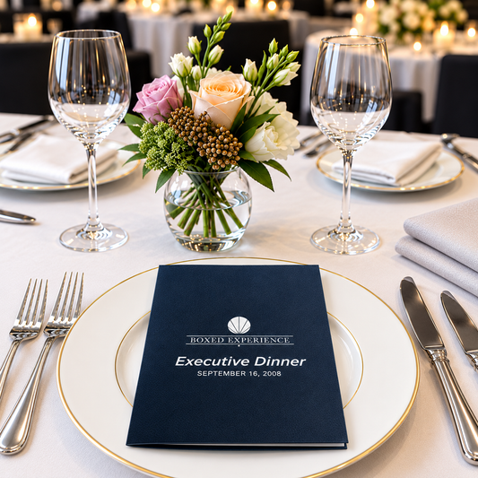 Luxury Executive Dinner Menu | Custom Corporate Event Menu