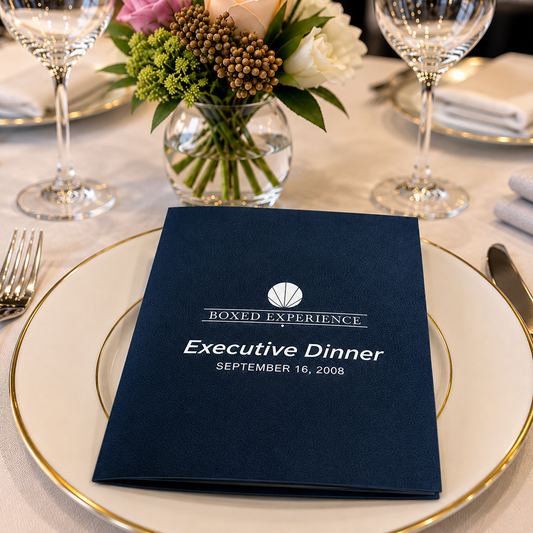 Luxury Executive Dinner Menu | Custom Corporate Event Menu