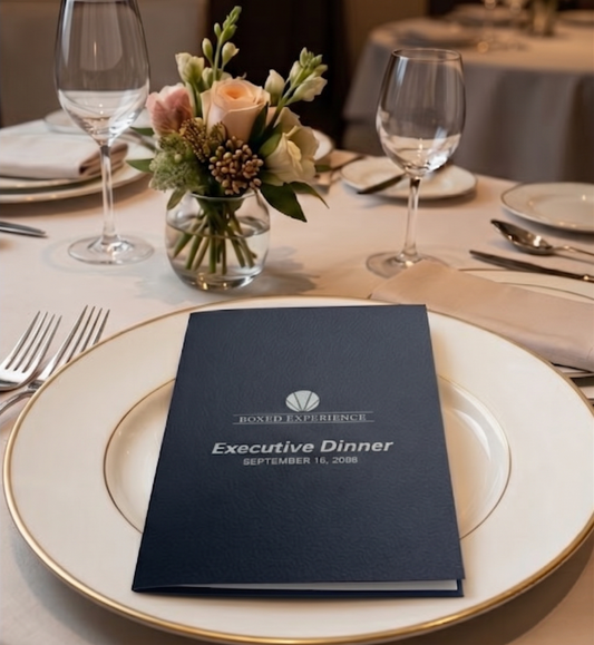 Custom CEO & Corporate Dinner Menus