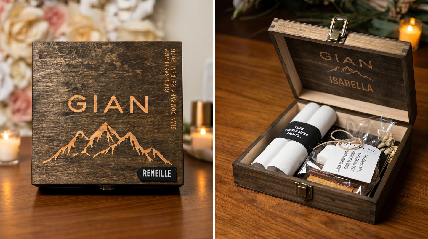 Custom Wooden Company Retreat Box